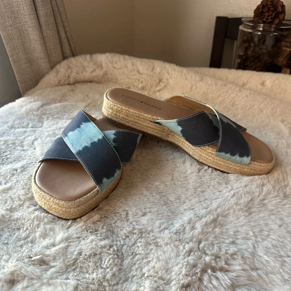 Lucky Brand Tie-Dye Espadrille Sandals